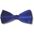Solid Royal Blue Satin Bow Tie